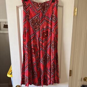 Anthropologie EUC 100% Viscose Geometrically Printed Pants size 6